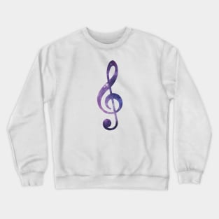 Space Treble Clef Crewneck Sweatshirt